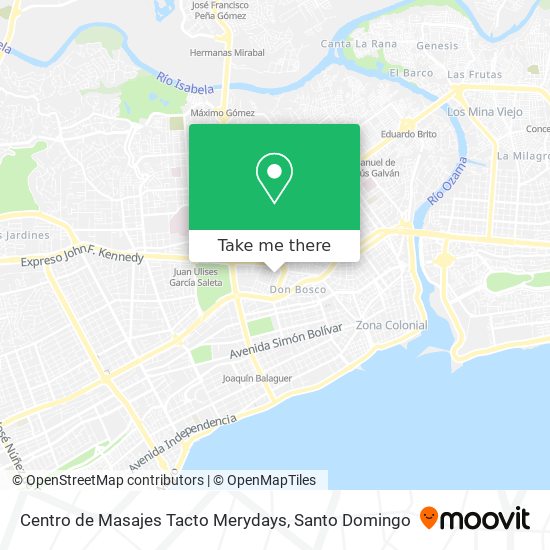 Centro de Masajes Tacto Merydays map
