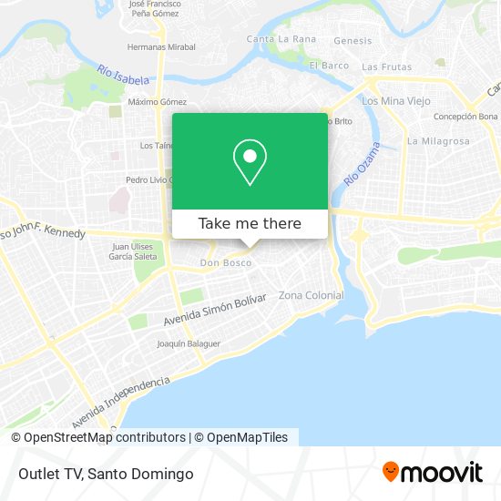 Outlet TV map