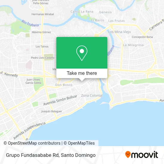 Grupo Fundasababe Rd map