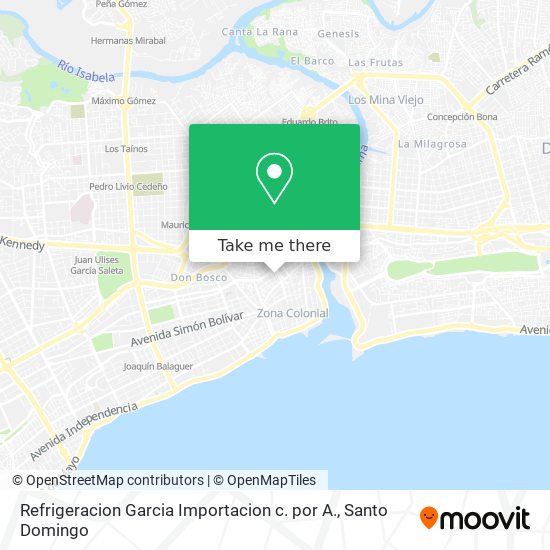 Refrigeracion Garcia Importacion c. por A. map