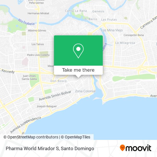 Pharma World Mirador S map
