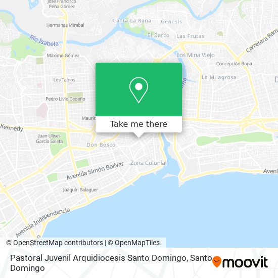 Pastoral Juvenil Arquidiocesis Santo Domingo map