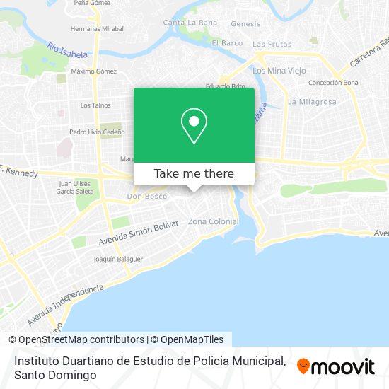 Instituto Duartiano de Estudio de Policia Municipal map