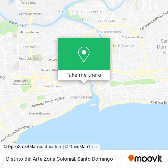 Mapa de Distrito del Arte Zona Colonial