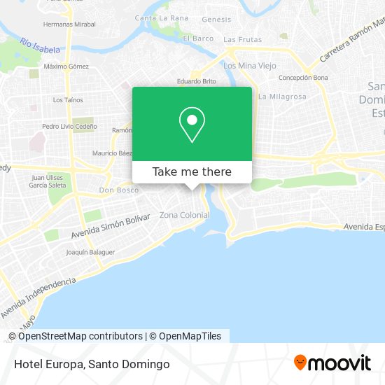 Mapa de Hotel Europa
