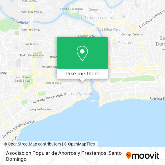 Asociacion Popular de Ahorros y Prestamos map