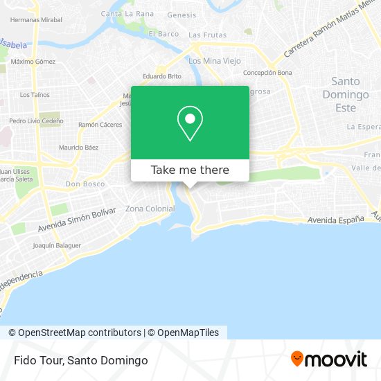 Fido Tour map