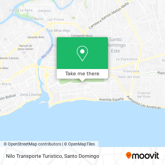 Nilo Transporte Turistico map