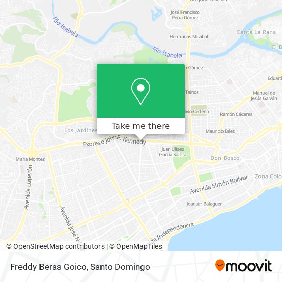 Freddy Beras Goico map