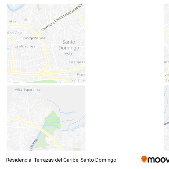 Mapa de Residencial Terrazas del Caribe