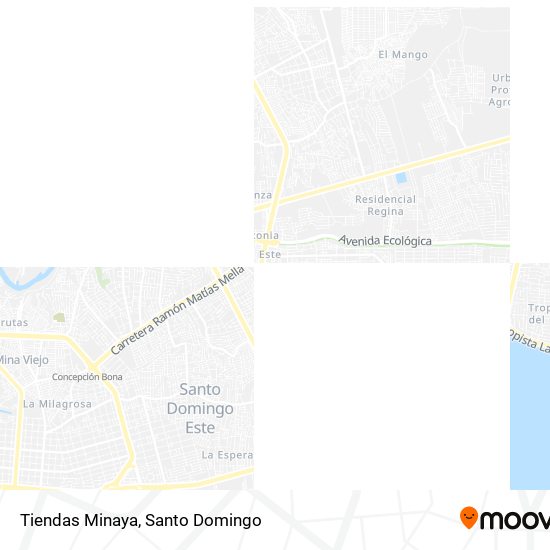 Tiendas Minaya map