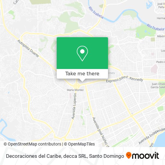 Decoraciones del Caribe, decca SRL map