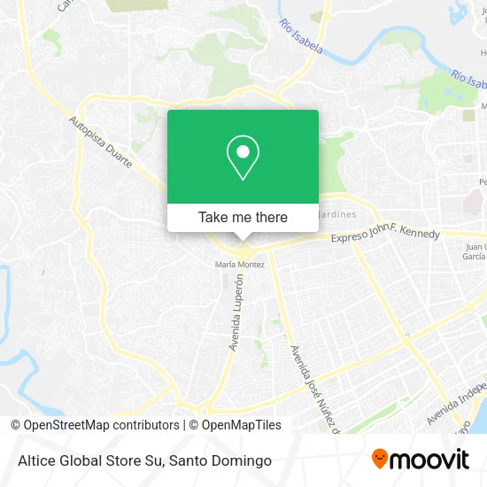 Mapa de Altice Global Store Su
