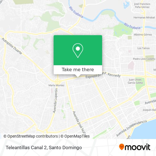 Teleantillas Canal 2 map