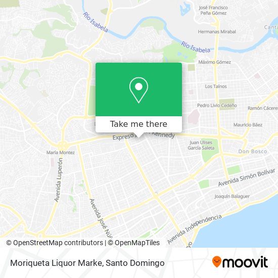 Moriqueta Liquor Marke map