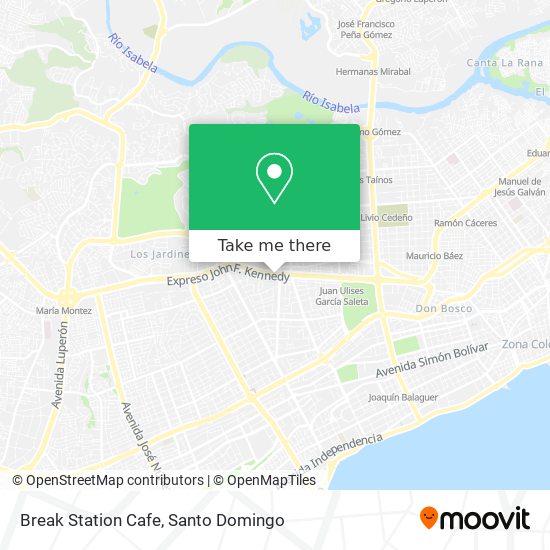 Break Station Cafe map