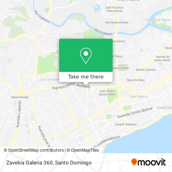 Zavekia Galeria 360 map