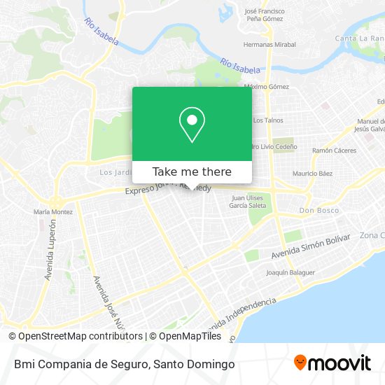 Mapa de Bmi Compania de Seguro