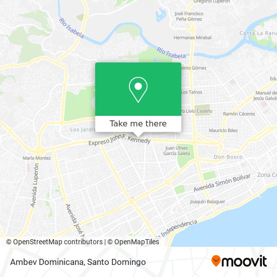 Mapa de Ambev Dominicana