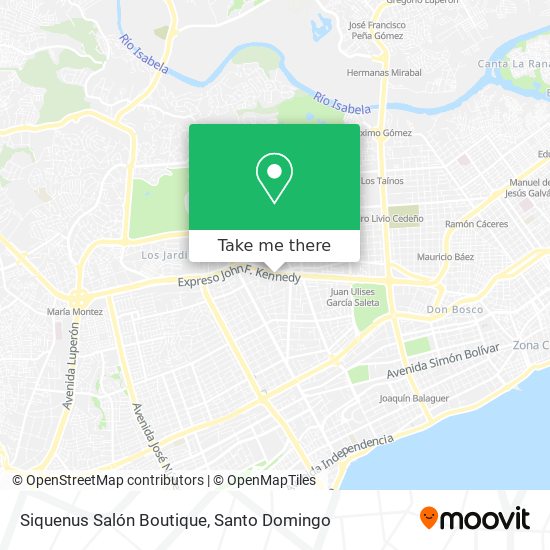 Mapa de Siquenus Salón Boutique