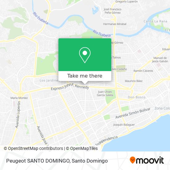 Peugeot SANTO DOMINGO map