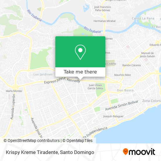 Mapa de Krispy Kreme Tiradente