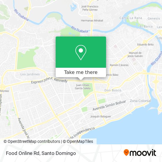 Food Online Rd map