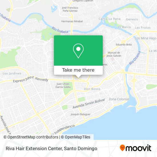 Riva Hair Extension Center map