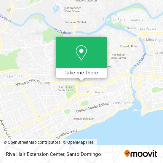 Riva Hair Extension Center map