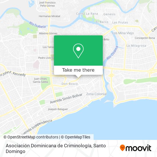 Asociación Dominicana de Criminología map