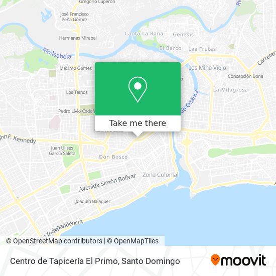 Mapa de Centro de Tapicería El Primo