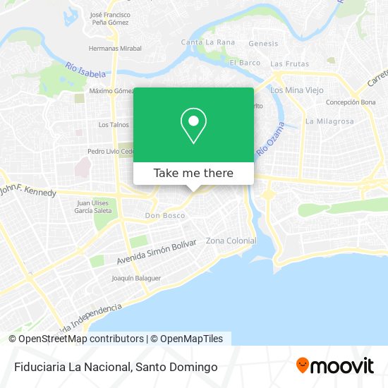 Mapa de Fiduciaria La Nacional