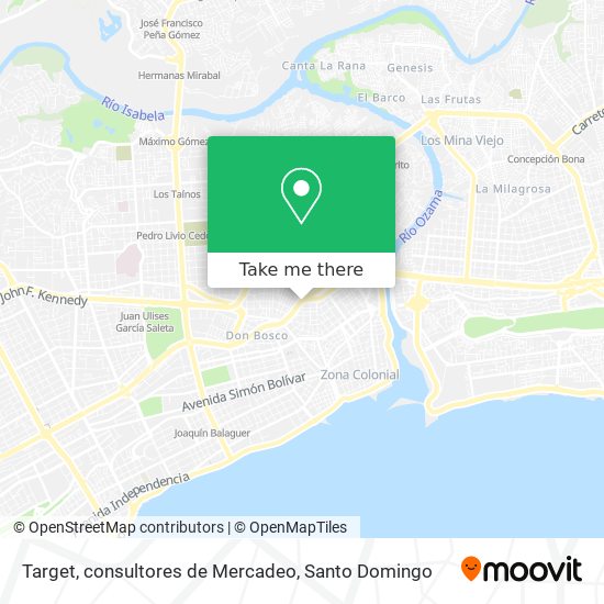 Target, consultores de Mercadeo map