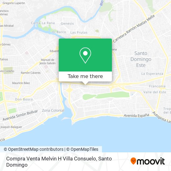 Compra Venta Melvin H Villa Consuelo map