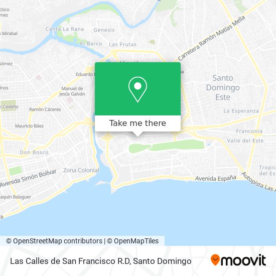 Mapa de Las Calles de San Francisco R.D