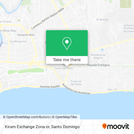 Kiram Exchange Zona or map