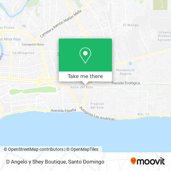 D Angelo y Shey Boutique map