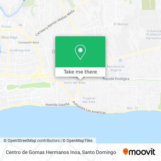 Centro de Gomas Hermanos Inoa map