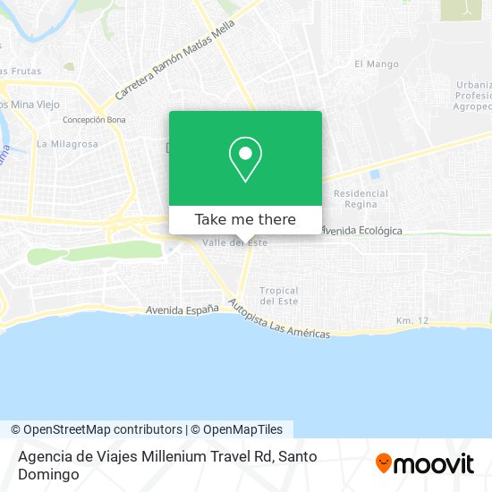 Agencia de Viajes Millenium Travel Rd map
