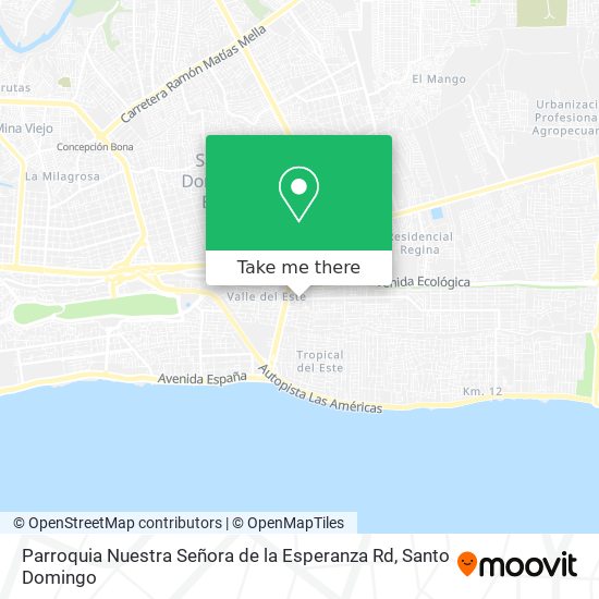 Mapa de Parroquia Nuestra Señora de la Esperanza Rd