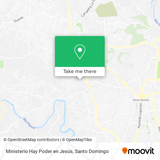 Mapa de Ministerio Hay Poder en Jesús