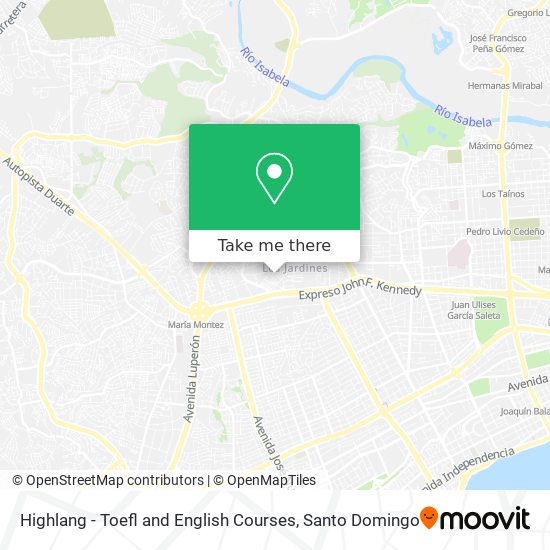 Highlang - Toefl and English Courses map