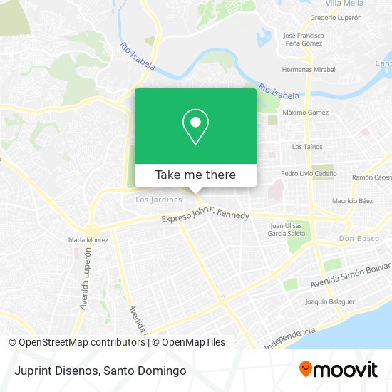 Juprint Disenos map