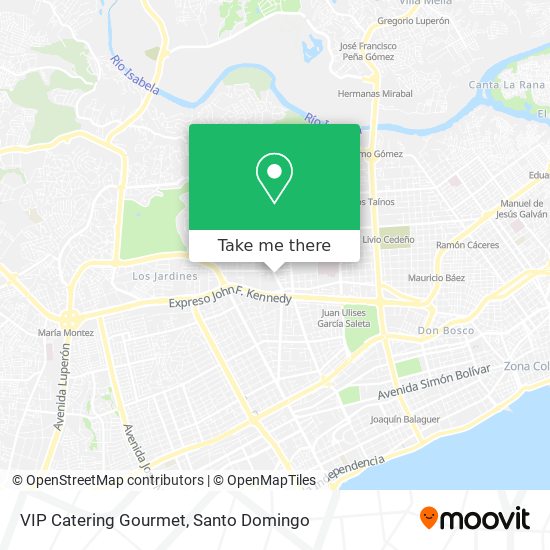 Mapa de VIP Catering Gourmet