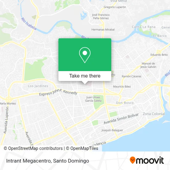 Intrant Megacentro map