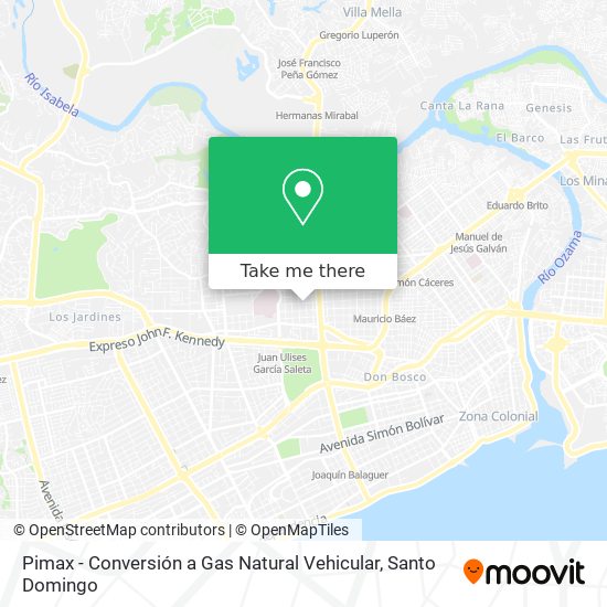 Pimax - Conversión a Gas Natural Vehicular map