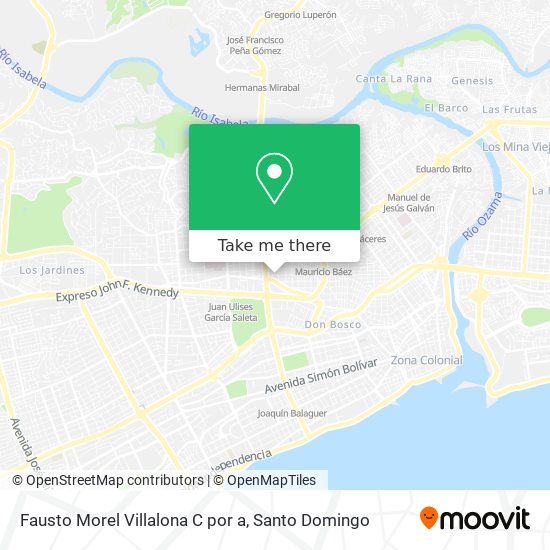Fausto Morel Villalona C por a map