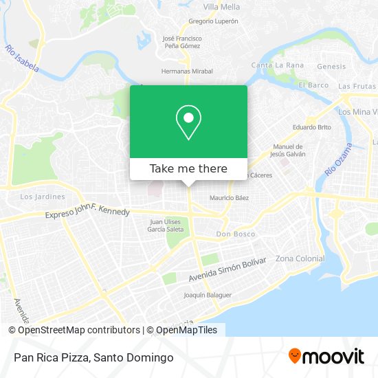 Pan Rica Pizza map