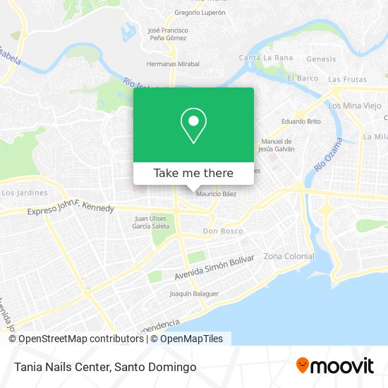 Tania Nails Center map