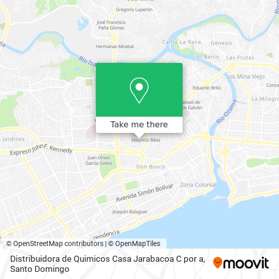 Distribuidora de Quimicos Casa Jarabacoa C por a map